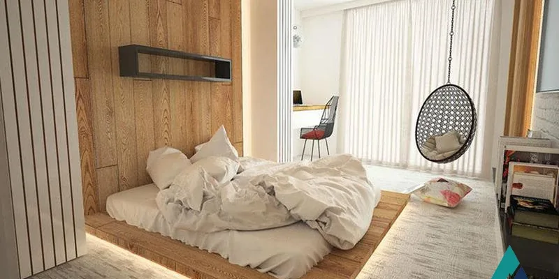 Phòng ngủ chung cư 80m2 kiểu hàn giản dị, ấm cúng