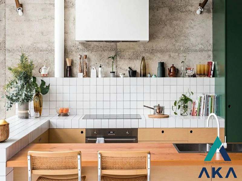 Không gian nội thất phòng bếp theo phong cách Eco