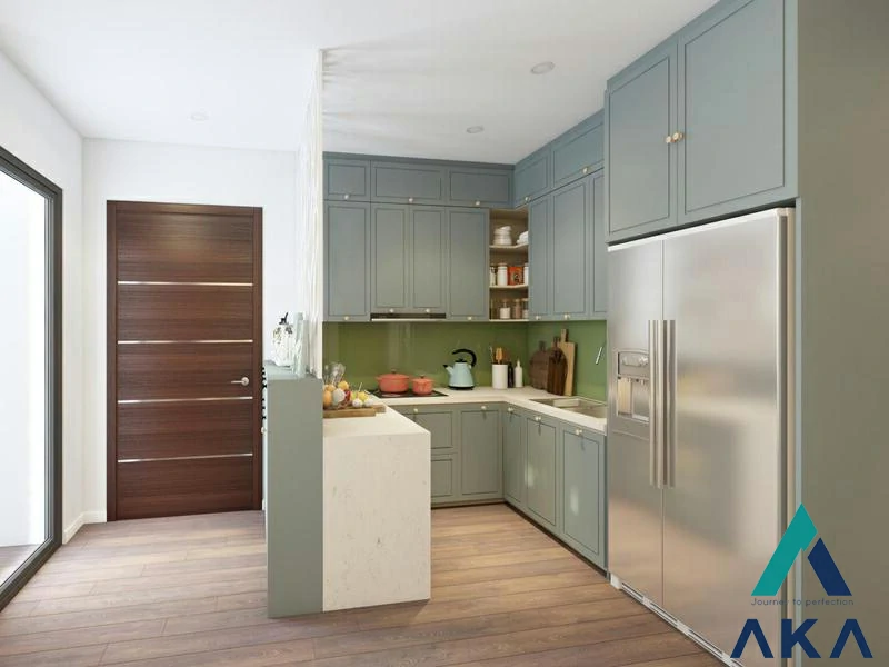 Màu sắc cũng là yếu tố quan trọng khi thiết kế nội thất phòng bếp
