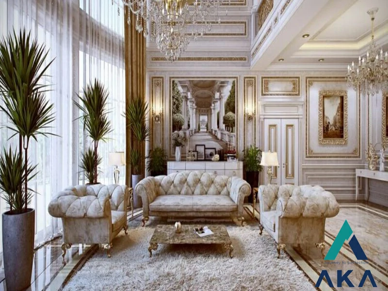 Phòng khách trông sang chảnh hơn với thiết kế nội thất Baroque