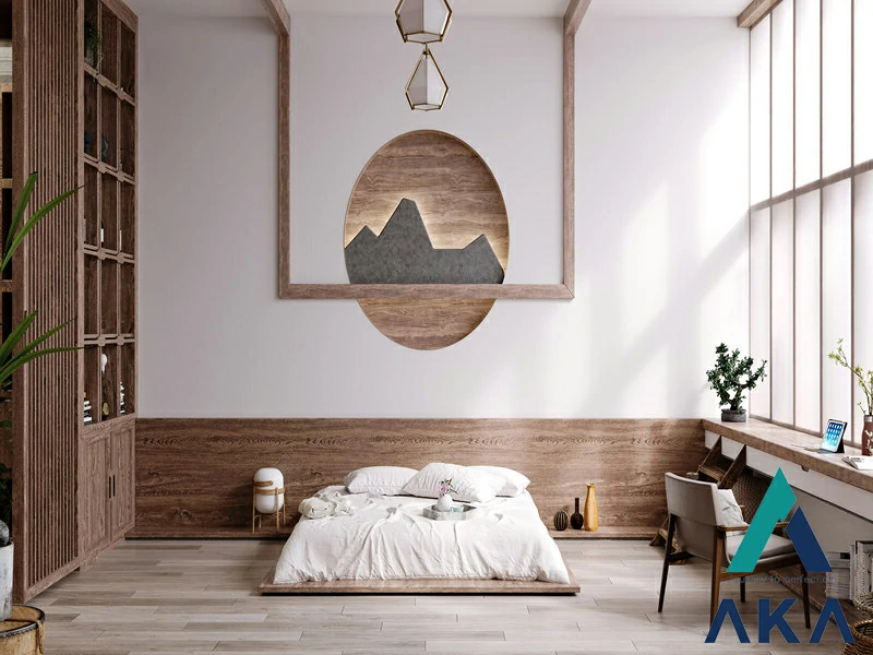 Phòng ngủ 20m2 phong cách Nhật Bản đem lại sự thoải mái người sử dụng