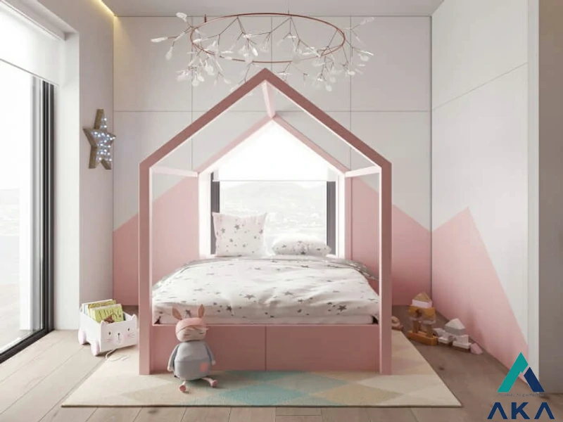 Thiết kế phòng ngủ con gái lớn sáng tạo