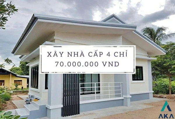 xây nhà cấp 4 giá 70 triệu