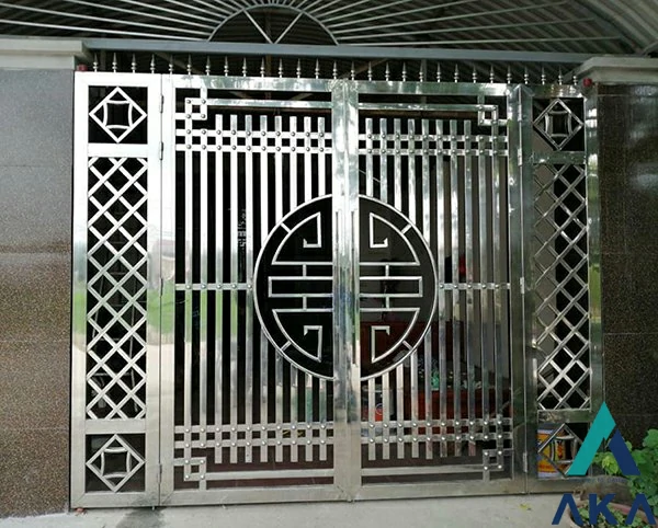 cổng nhà cấp 4 ở nông thôn